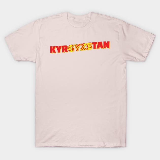 Kyrgyzstan Vintage style retro souvenir T-Shirt by DesignerPropo